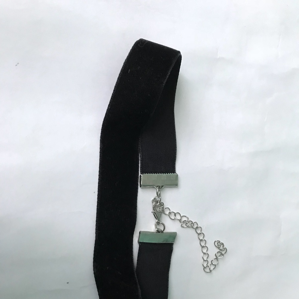 Thick Black Velvet Choker